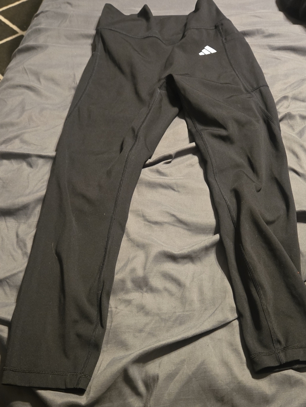 adidas Black Womens Logo Leggings